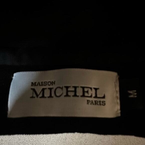 Maison Michel Paris New Billy Black Velvet Beret size M 58 cm Designer Hat main image 4
